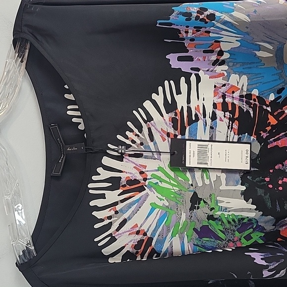 BCBGMAXAZRIA cropped cold shoulder blouse - Picture 5 of 9